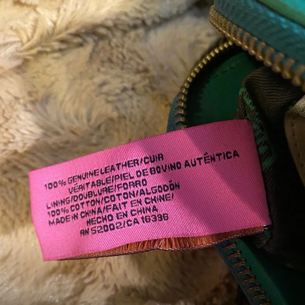 Juicy Couture Green Leather Satchel Handbag - Picture 6 of 6